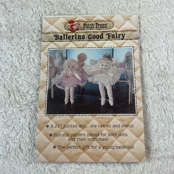 Vintage doll patterns - Victorian pillow dolls Ballerina good fairy sew craft - Picture 4 of 7